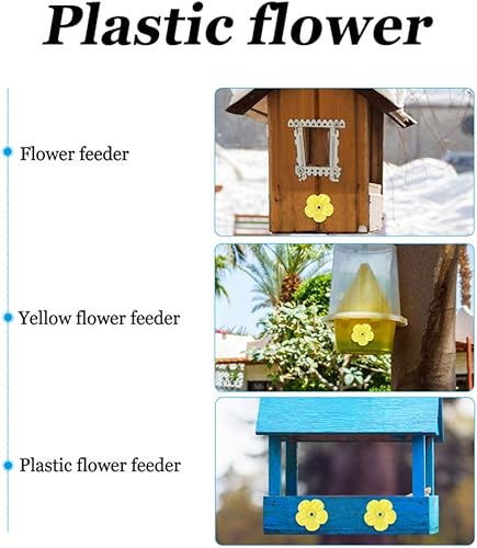 Miniatura 5 de DOITOOL 20 piezas de repuesto para comedero de colibríes, piezas de repuesto para comedero de pájaros, puertos de alimentación, piezas de repuesto