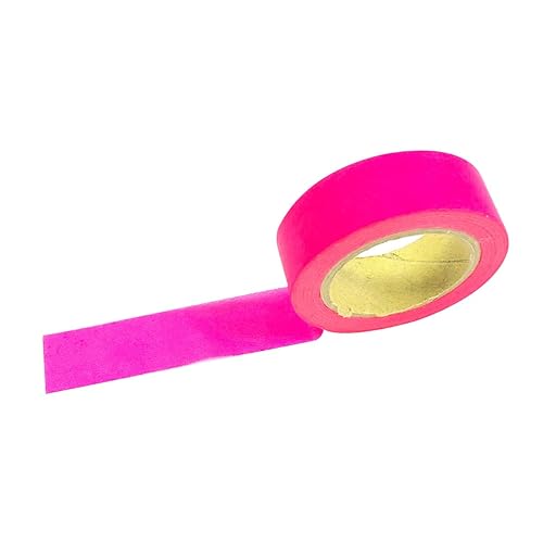 allydrew Washi Tapes - Cintas decorativas para enmascarar, rosa fluorescente
