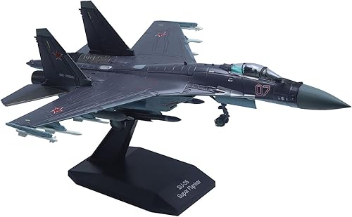 Miniatura 9 de Modelo de avión de combate SU-57 modelo 1100 Falcon Avión Militar Modelos Fundidos a troquel Camo