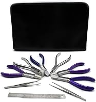 Vista 3 de DDP Juego de 9 lentes ópticos de alta calidad. Juego de alicates ópticos para herramientas ópticas, juego de alicates ópticos doblados para nariz