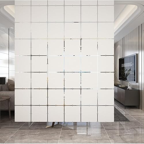 Miniatura 10 de YIZUNNU - Juego de 12 paneles colgantes para división del hogar, decoración de bricolaje, de 11.4 pulgadas, color blanco