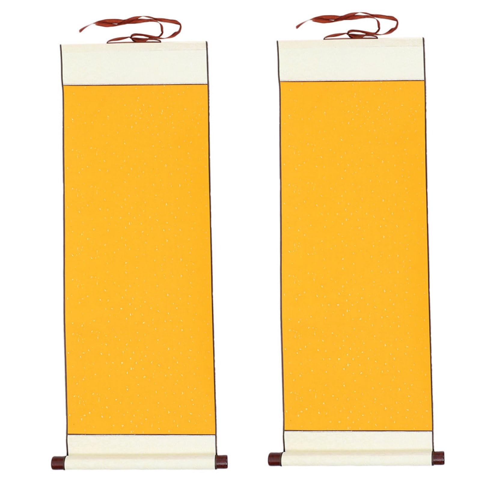 Wakauto 2pcs Reel Painting Chinese Rice Xuan Paper sumi Hanging Scrolls Blank mounting Scroll Japanese Wedding Ceremony Decorations Calligraphy Scroll Supplies Writing Brush Rice Paper-image-19