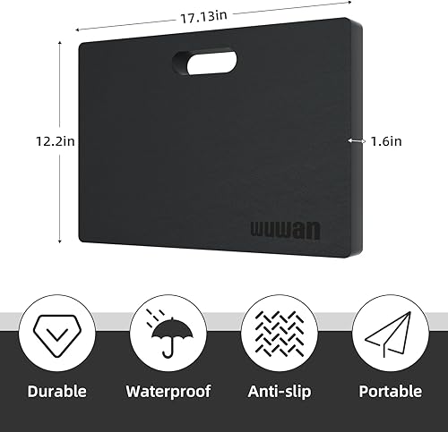 Miniatura 2 de Alfombrilla de yoga para rodillas de 1.5 pulgadas de grosor, flexiones de rodilla, soporte de tablón y tapete de yoga para codosrodillas proporciona