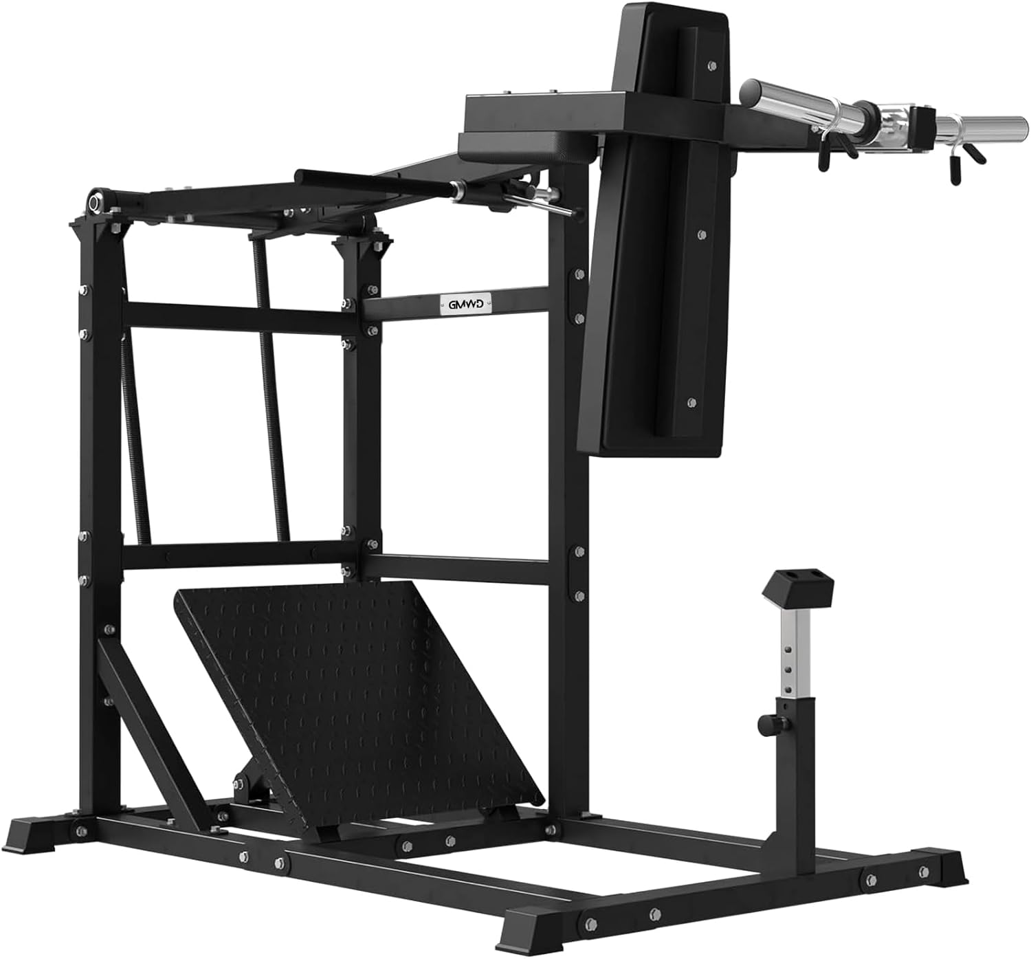 GMWD Pendulum Squat Machine, Plate Loaded Hack Squat Machine, Lower Body Strength Training, Leverage Squat Machine Home Gym
