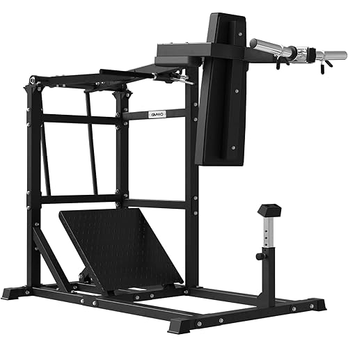 GMWD Pendulum Squat Machine, Plate Loaded Hack Squat Machine, Lower Body Strength Training, Leverage Squat Machine Home Gym