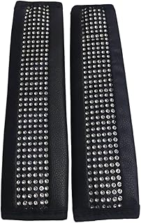Scorpion 2 Pcs Car Seat Belt Cover PU Leather Car Seat Belt Shoulder Pads with Bling Accessories for Women Girls