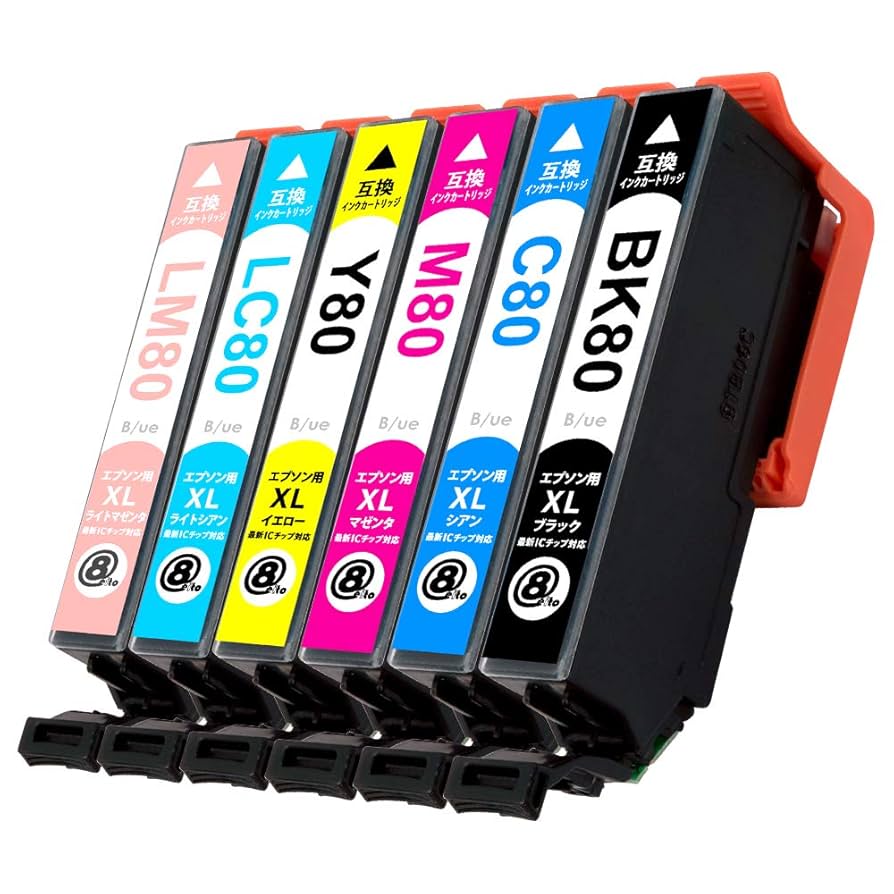 Amazon.co.jp: IC6CL80L 【6色パック 増量タイプ】エプソン用 B