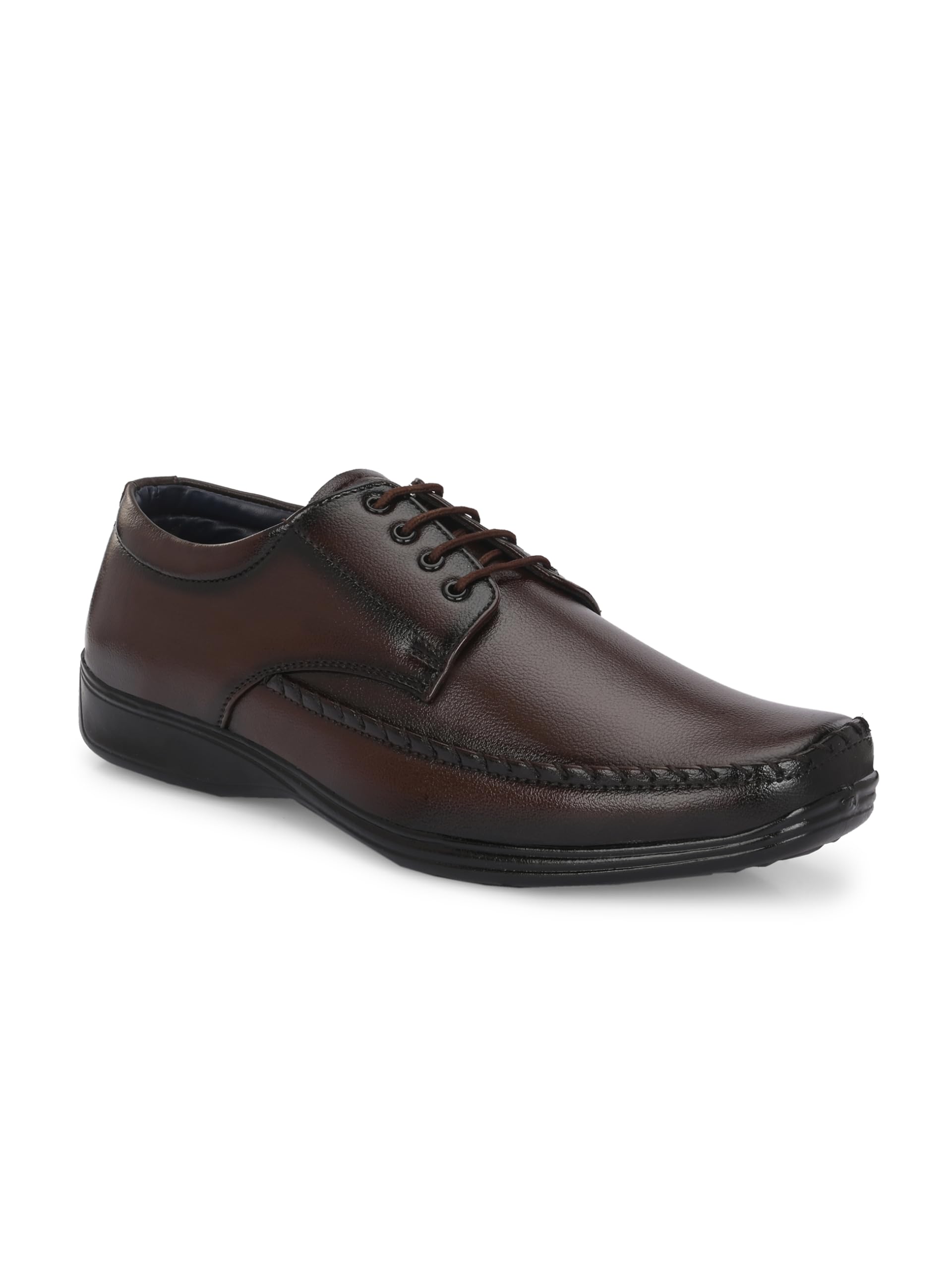 Lace-Up Men's Formal Shoe | Stylish with Soft Cushioned Insole | Sleek Lace-Up Design for Formal Look | Durable with Anti-Skid Sole | Ideal for Office Wear (9288)-image-22