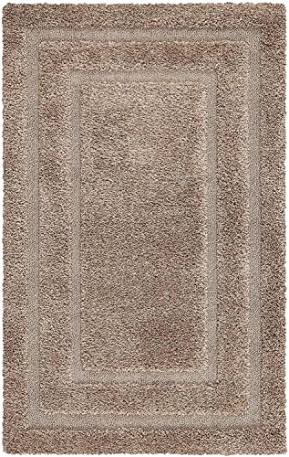Image of The Panipat Home Furnishing Anti Slip Shaggy Fluffy Fur Rugs and Carpet for Living Room, Bedroom, Entrance and Office (Beige, 5 x 7 feet)