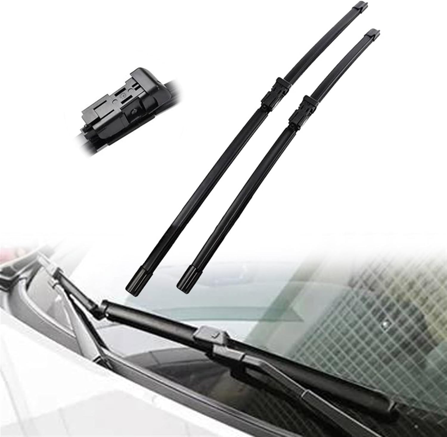 MadongJ Windshield Windscreen Wiper Blades for Volvo V50 2006-2012 2007 2008 2009 2010 2011, Replacement Blades All-Weather Performance Streak-Free Windshield Wipers