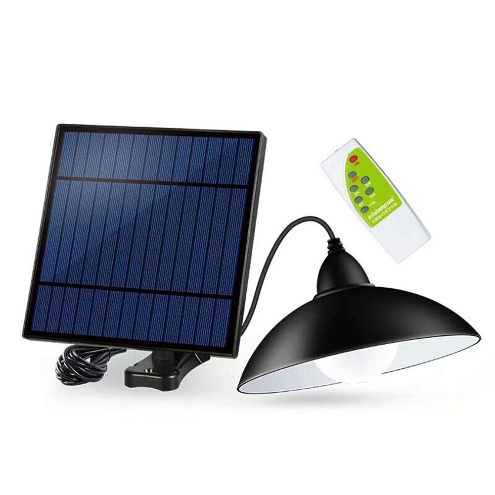 GLOBEAGLE 12LED Solar Street Light Chandelier Remote Control Garden Lawn Floodlight