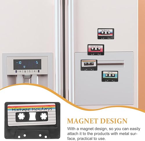 Miniatura 8 de 4 imanes de vinilo para nevera y nevera con imán de música, adhesivo magnético fuerte para manualidades, cocina, oficina, pizarra, gabinete,