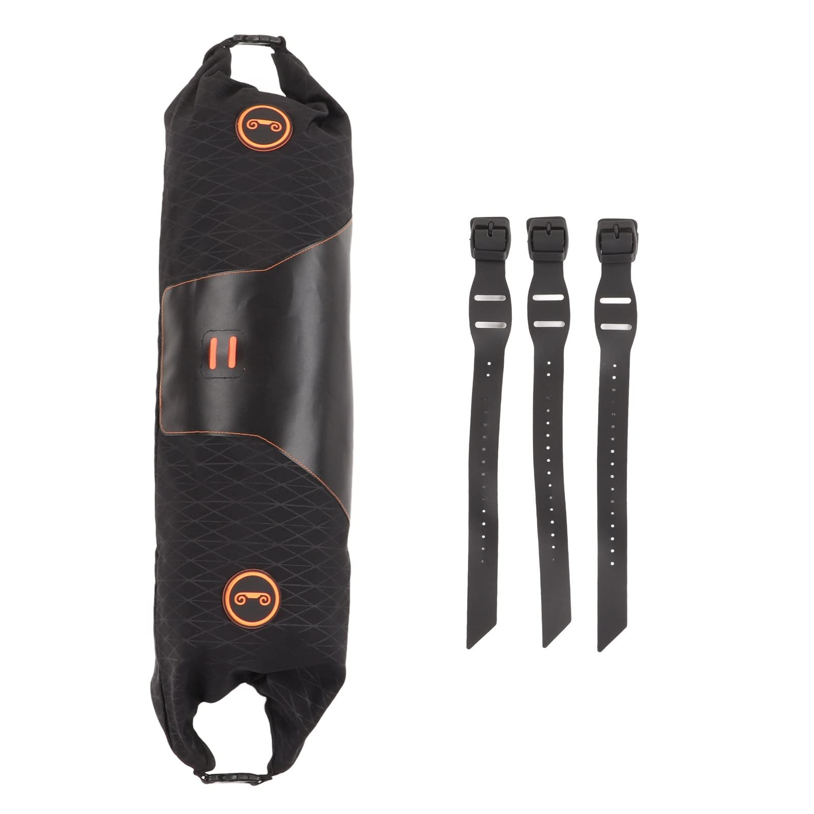 Bolsa para Manillar de Bicicleta, Bolsa de Almacenamiento para Marco Frontal de Capacidad de 2 litros, Bolsa para Bicicleta Desmontable con Forro y Tira de luz, para Equipos de