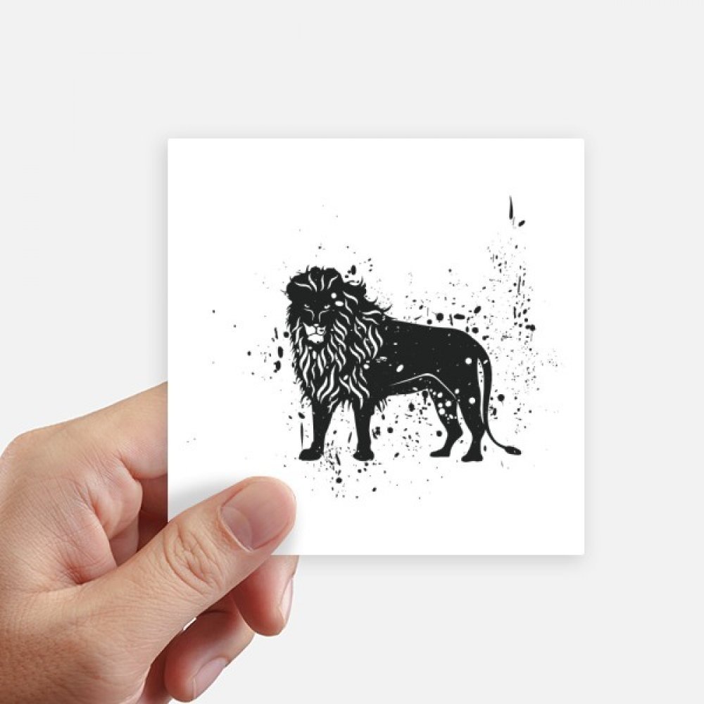 Autocollant Mexique Lion pour personnaliser une valise et un PC, 8 stickers carrés de 10 cm