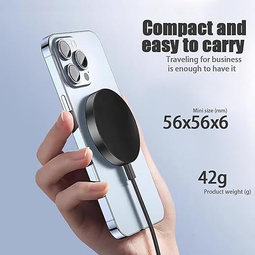Miniatura 5 de Cargador magnético para iPhone 2025, cargador inalámbrico mejorado, almohadilla de carga rápida, cargador de teléfono inalámbrico para cargador