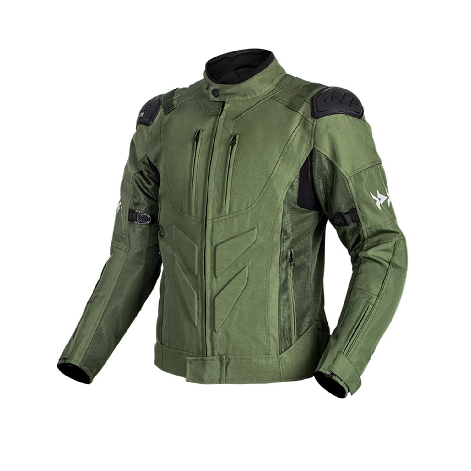 M&Catree Chaqueta de Motocicleta de Moto para Verano para Hombre Respirable Armadura Protección Tira Reflexión