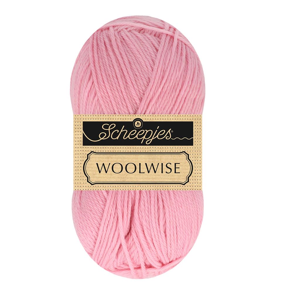 Scheepjes Woolwise 100g - 725 Rose Quartz Premium Merino Knitting Yarn, 1x100g