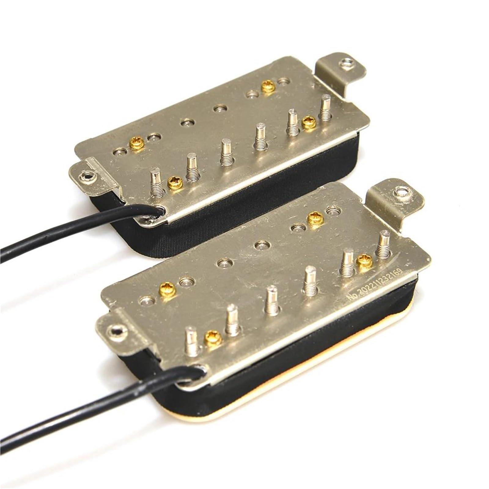 Pastillas Pickups Set Guitarra De Doble Bobina Humbucker Pastilla De Guitarra Eléctrica Alnico 5 Piezas De Guitarra Magnéticas De Repuesto(B)