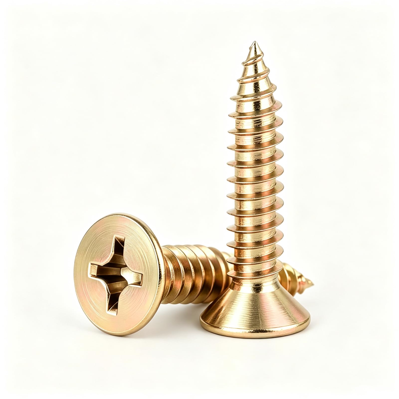 KELUBATU M3x25mm Galvanized Self-Tapping Screws 100PCS + 20 Anchors — image 1