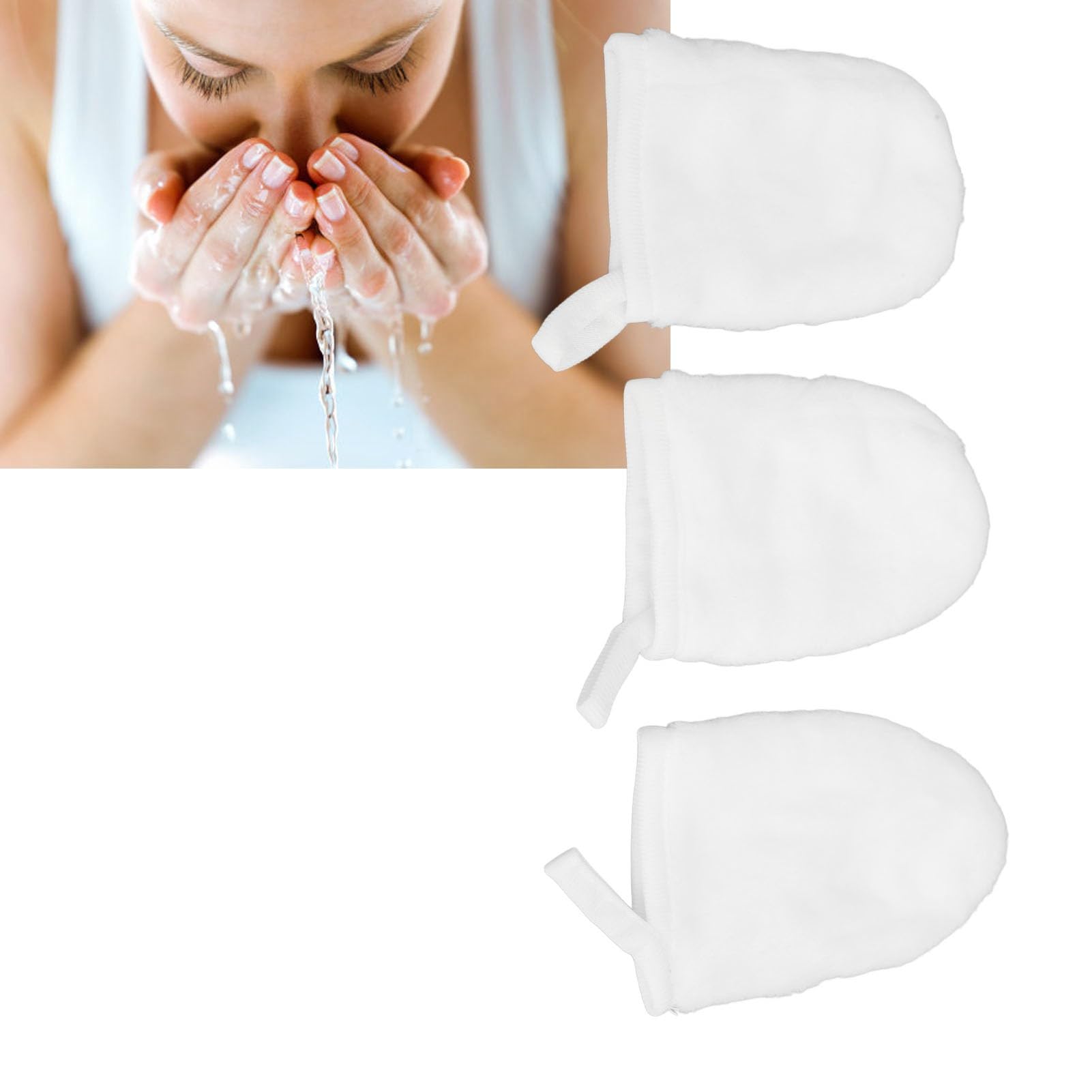 de Maquillaje, 3 Piezas, Desmaquillantes de Franela, Toalla Exfoliante, Limpieza de Maquillaje para Pintalabios