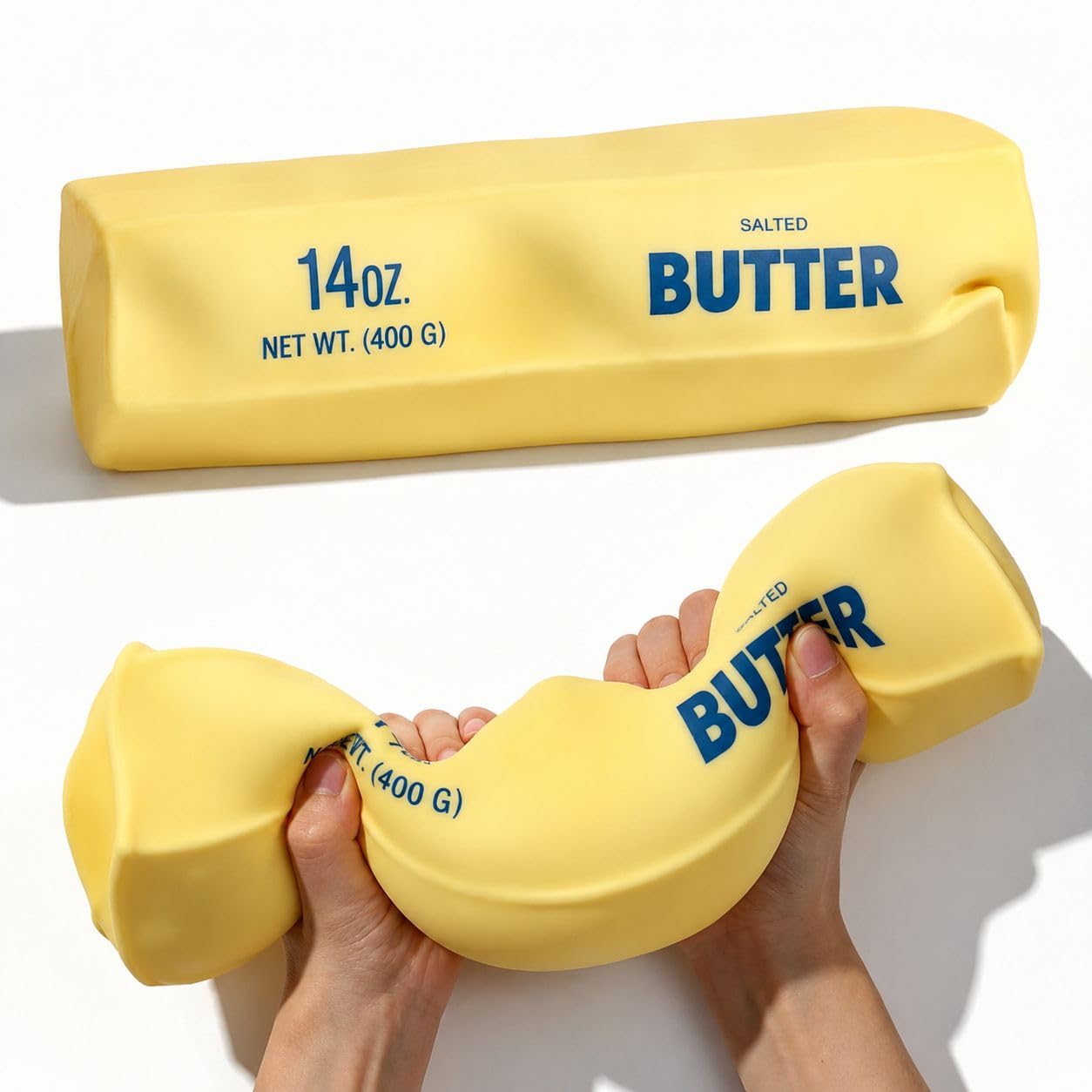 10in Giant Butter Squishy - 14oz Big Jumbo Squishy Butter Stick - Slow Rebound Big Butters Squeeze Stress Ball, Large Butters Fidget, Relief Slow Rising Fun for Anxiety Relief Party Favors (Colorful)
