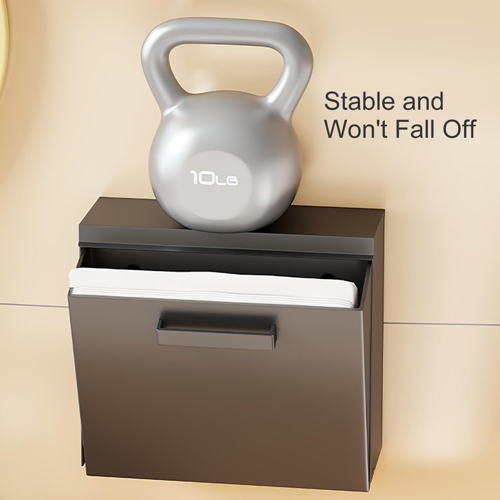 Dispensador de Papel, Dispensador Papel Secamanos, Dispensador de Pañuelos Montaje en Pared, Portarrollos Papel Higienico Metal, Porta Papel Higienico de Baño(Gray)