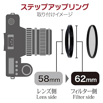 マルミ 2点 Amazon | マルミ MARUMI ステップアップリング N 58mm→62mm