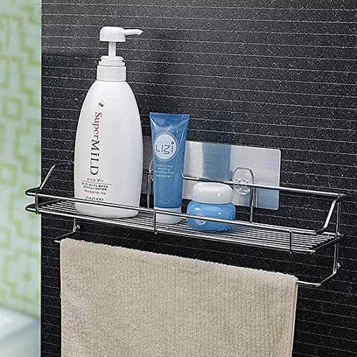 GVB ENTERPRISE Self Adhesive Stainless Steel Shelves Rack | Bathroom Oganizer | Multipurpose Stainless Steel Bathroom Shelf (B0BN1QWN86) Amazon Price History, Amazon Price Tracker