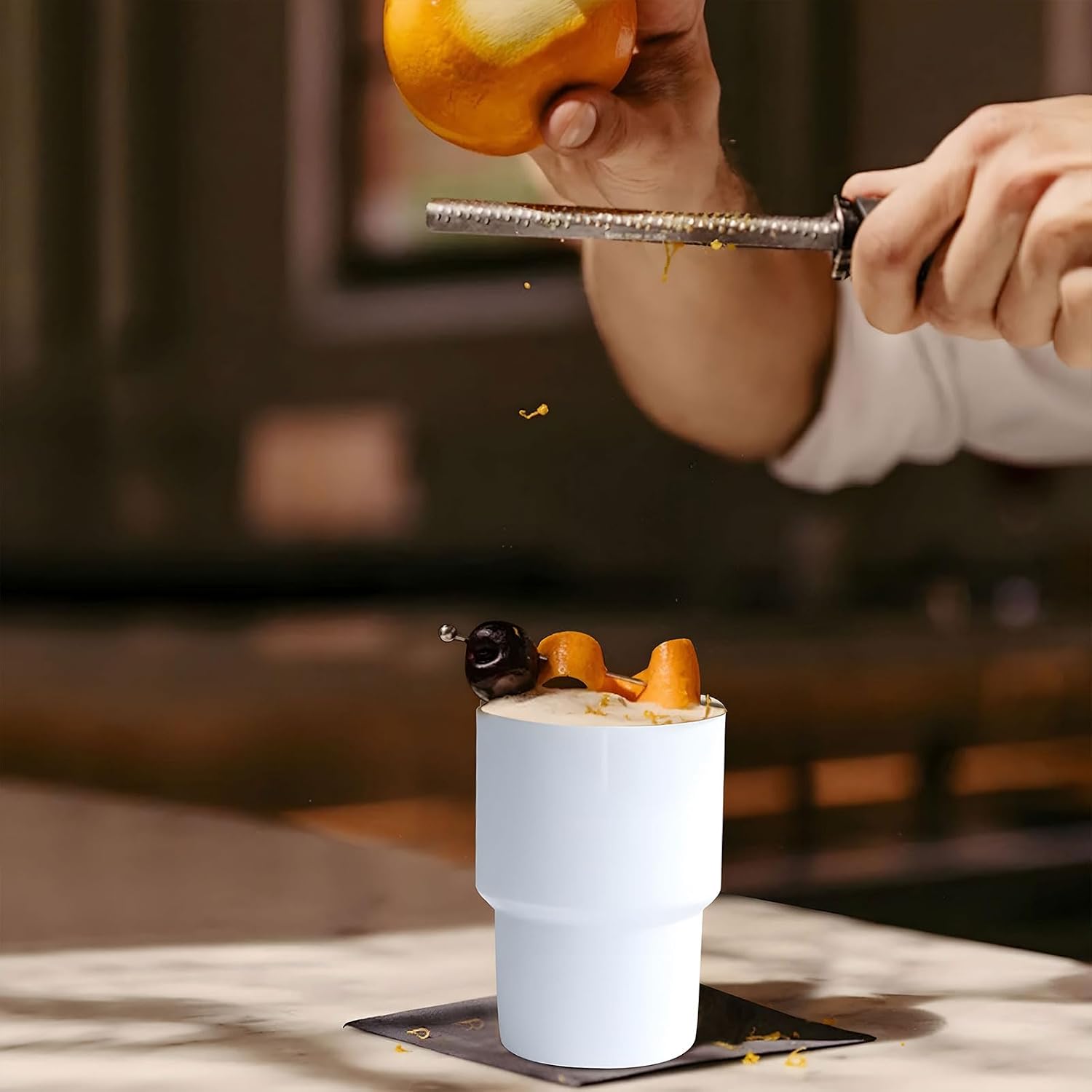 Mini Tumbler Shot Glass with Straw and Lid, 5oz Cute Insulated Shot Cups Stainless Steel for Espresso Coffee Spirits, Wedding, Party,Camping,Outdoor,Carnival,Oktoberfest Water Beer Cups (white)