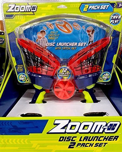 New Zoom-O 2 Pack Disc Launcher Set (Colors Vary) by Zoom-O