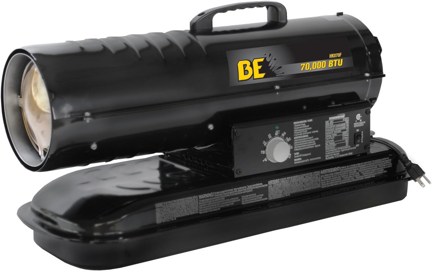 BE Pressure HK070F 70000 BTU Kerosene/Diesel Forced Air Heater, 120V