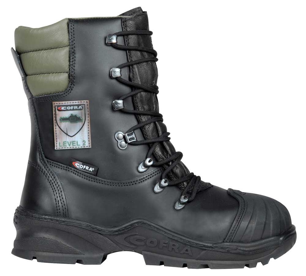 Cofra 21501-000.W43 POWER A E P FO WRU HRO SRC Sicherheitsstiefel, Schwarz/Grün, Größe 43