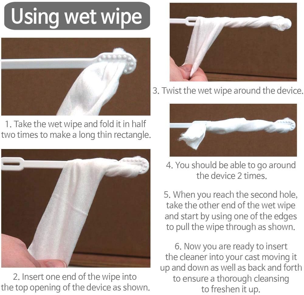 Cast Scratcher and Cleaner/Sanitizer Gifts for itching and Cleansing