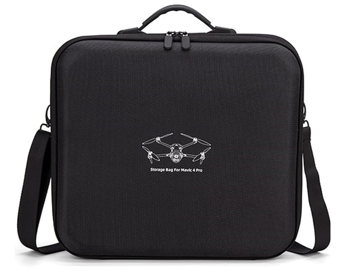 M.G.R.J® Carrying Case for DJI Mavic 4 Pro Drone, Travel Portable Bag for DJI Mavic 4 Pro Drone Fly More Combo (DJI RC 2 / RC Pro 2 Remote Controller) (Hard|PU Leather|Black)-picture-29