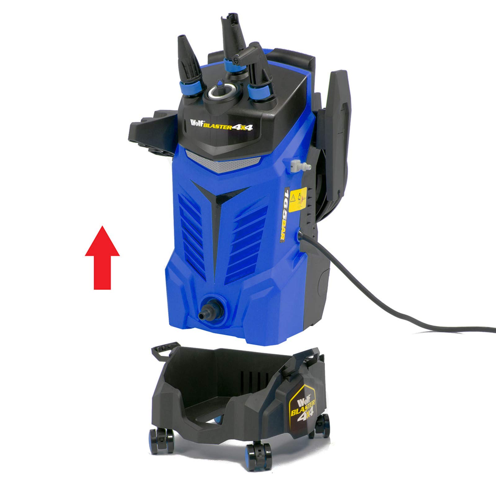 Wolf Blaster Blue 4x4 Pro Electric Pressure Washer 165BAR 2393psi Power