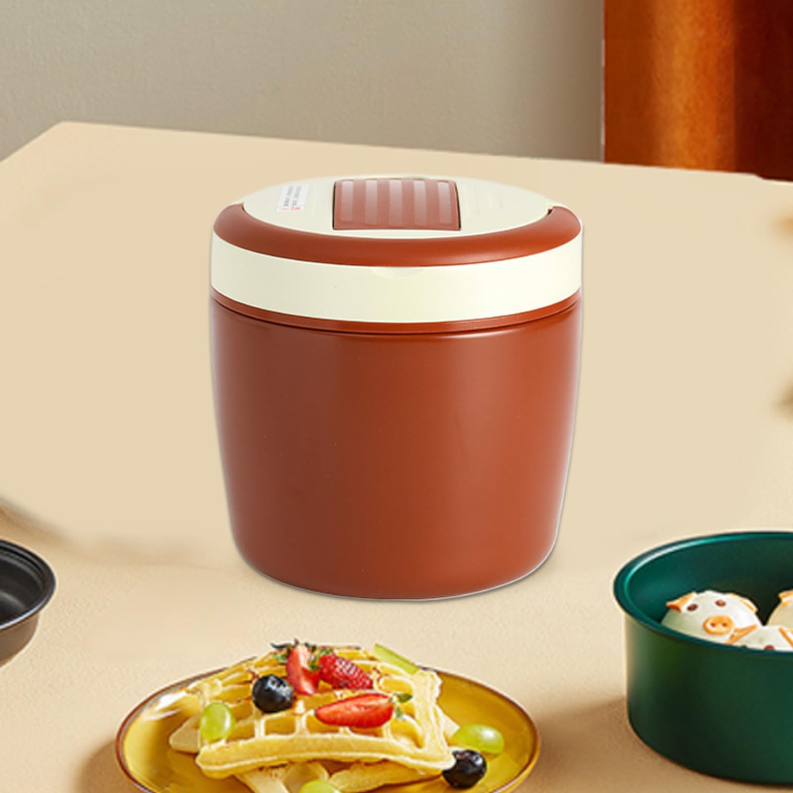 Isolierte Lunchbox, 1,2 l, Weithals, Edelstahl, vakuumisoliert – Thermobehälter für Picknicks