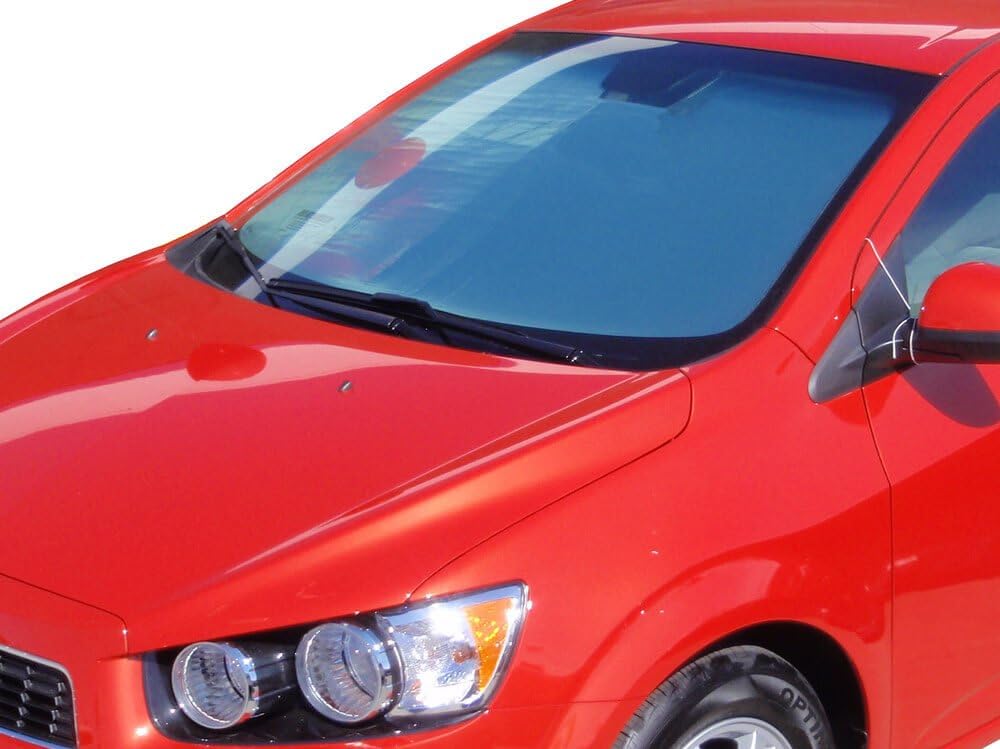 HeatShield, The Original Windshield Sun Shade, Custom-Fit for Chevrolet Sonic Sedan w/Sensor 2012-2020 Silver Series