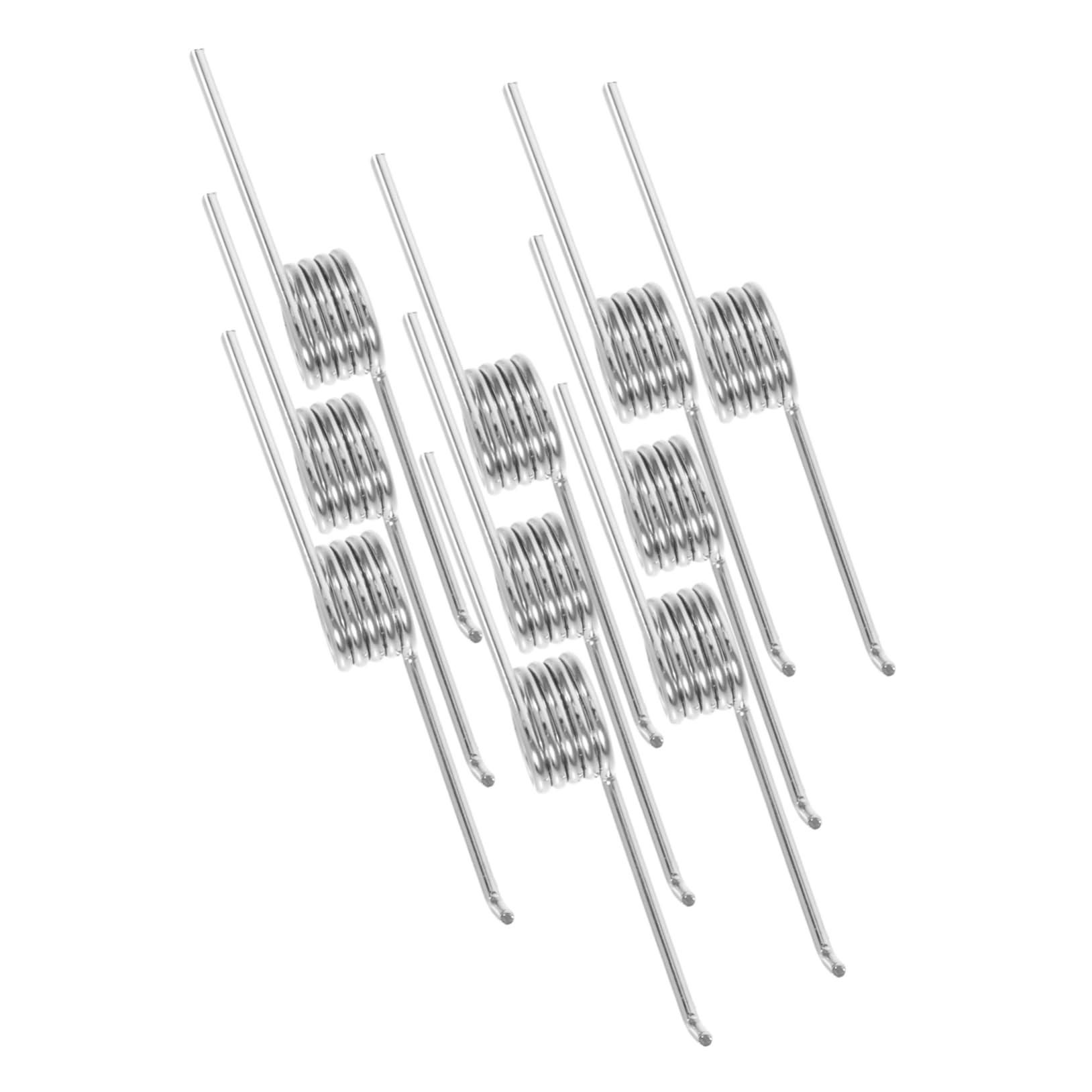 Luxshiny 10pcs Trash Can Lid Torsional Springs Easy to Install Replacement Parts for Garbage Bin Lids Compression Springs for Waste Bin Maintenance Performance