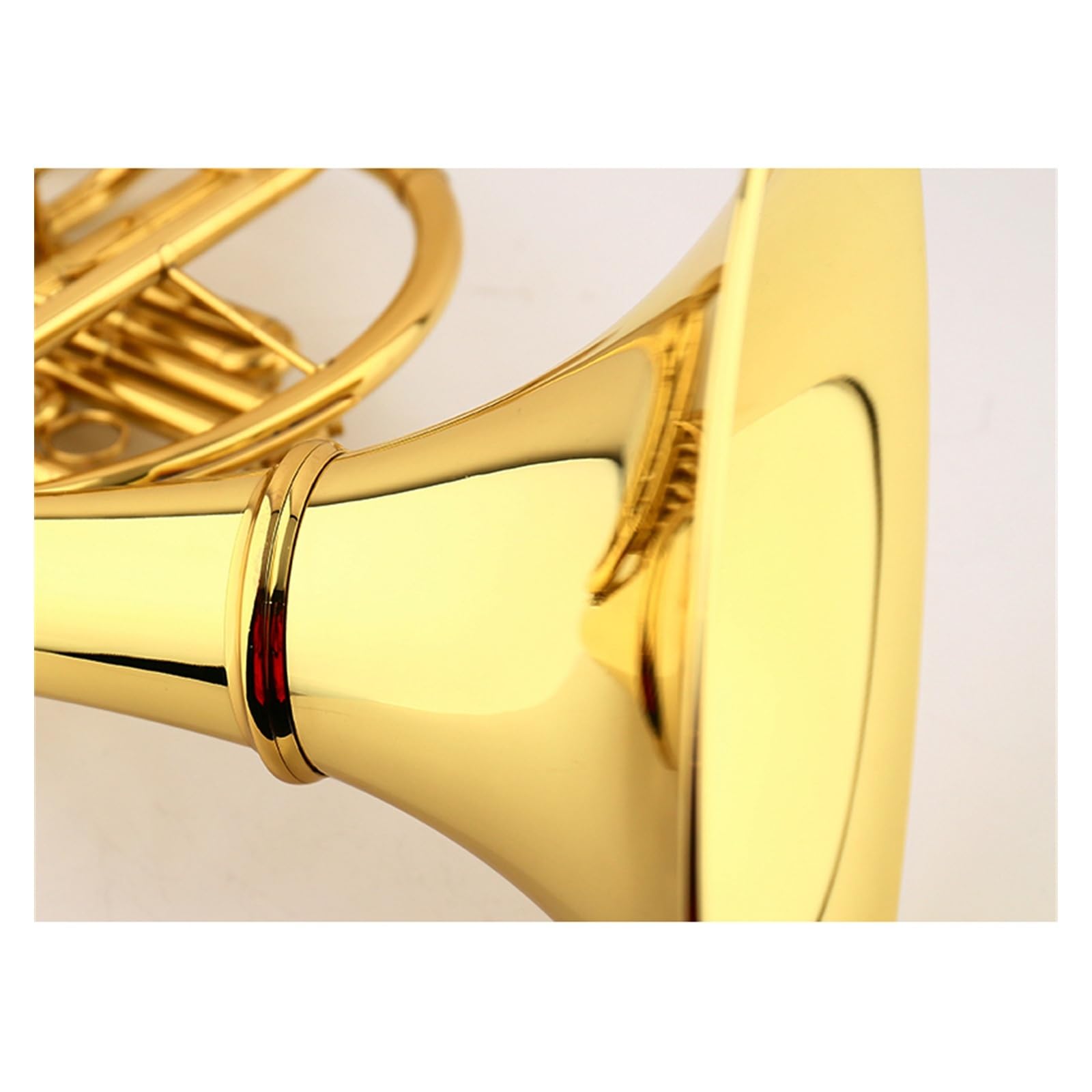 4-key Double Row French Horn F/Bb Professional Brass Band Instrument With Accessories French Horn Set - Image 5