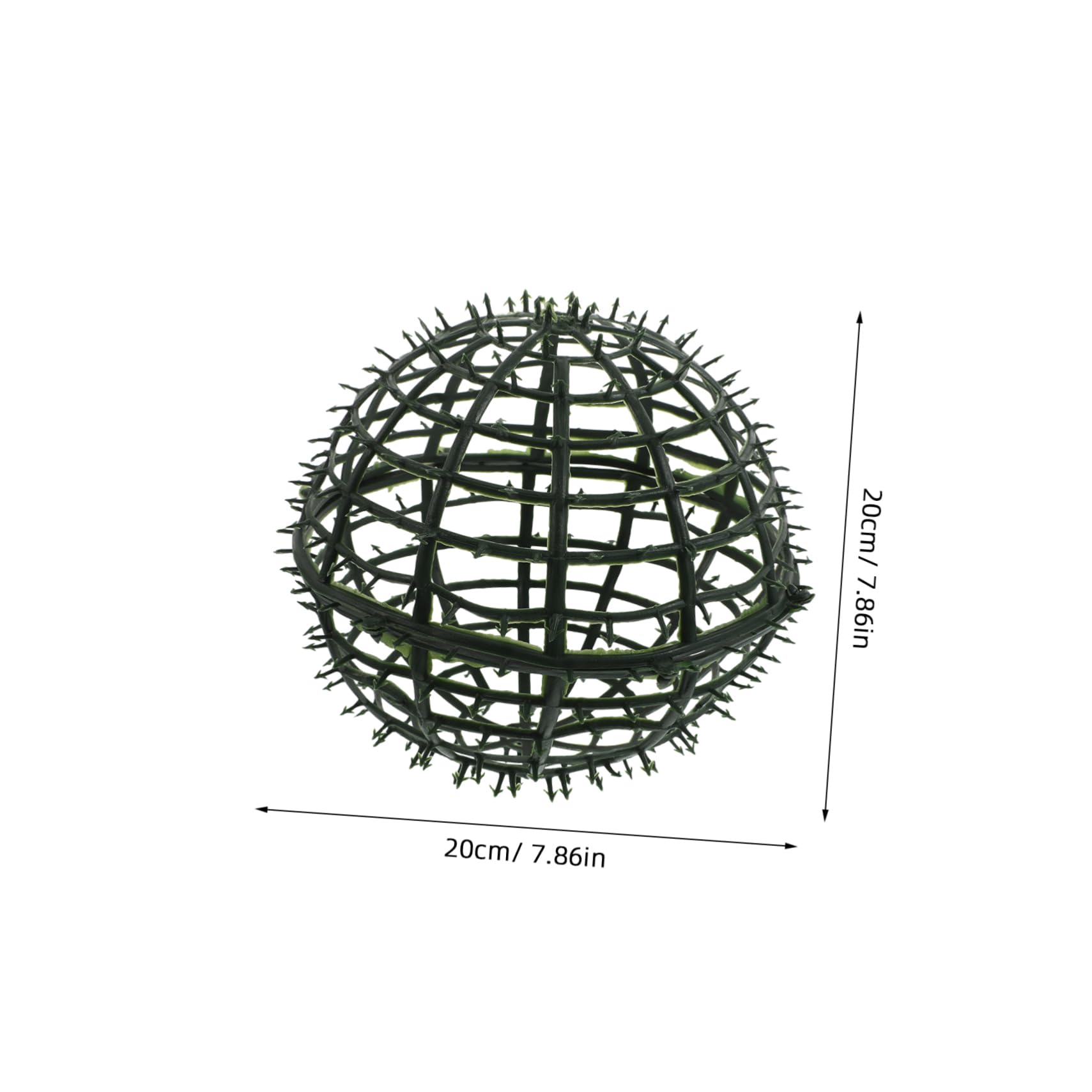HOODANCOS 8pcs Decorative Topiary Ball Frame DIY Hollow Faux Grass Ball Holder for Floral Arrangements for Home Office Garden Wedding Centerpieces
