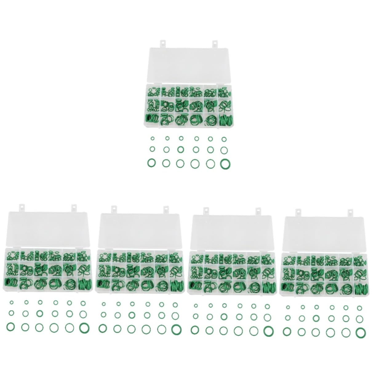 Mobestech 1350pcs Automotive Air Conditioning Repair Kit Rubber O- for Car Sealing Versatile Gasket Air Conditioner Motorcycle Sink Compact and Portable