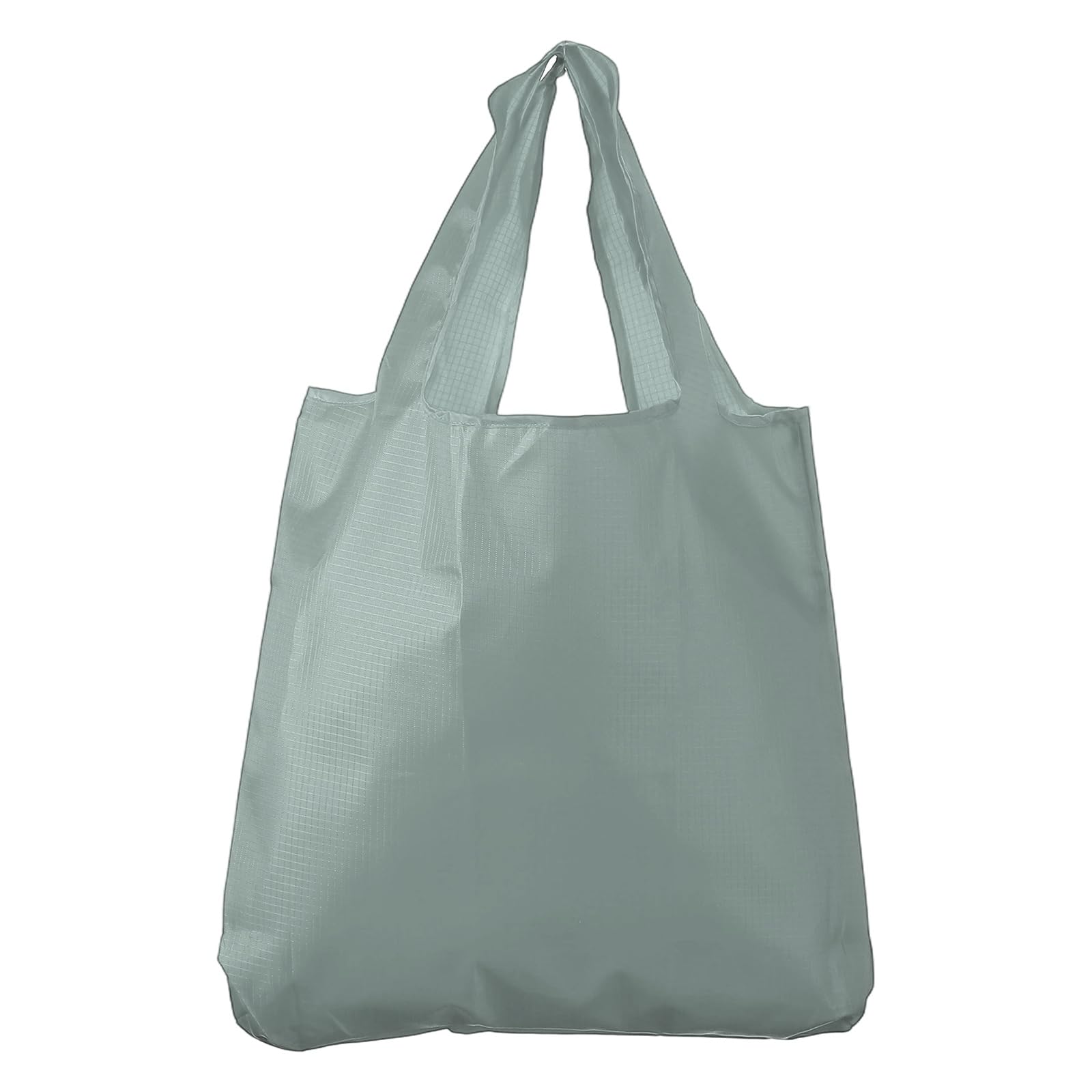 sourcing map 13x15.4inch Washable Shopping Bags with Handles Bulk, Reusable Foldable Grocery Bags, Lightweight Foldable Tote for Shopping Storage Groceries Travel, Gray & S