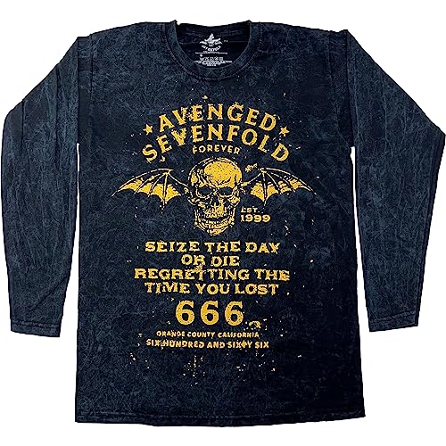 T Shirt Avenged Sevenfold Long Sleeve Noir pour Fan de Metal Taille S