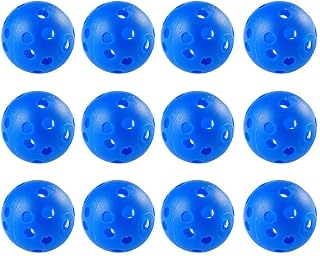 12Pcs/Set per Golf Pack Size 42.6mm Plastic Airflow Golf Ball Pickleballs Balle Colorful Golf Training Golf De Ballen Pelotas