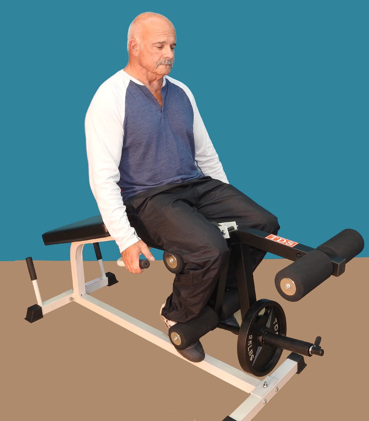 Leg Curl Extension Unit Finished in Grey