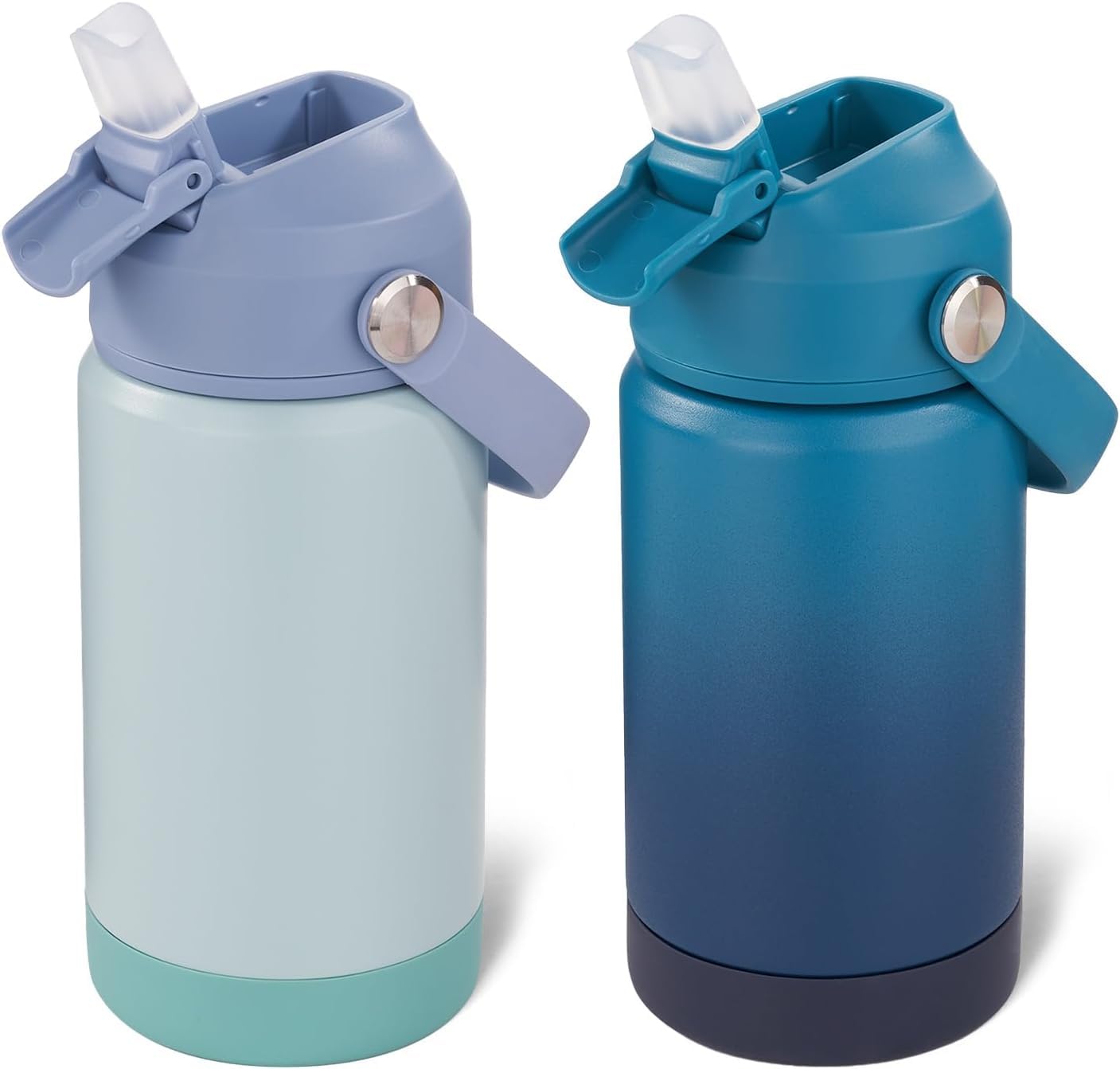 Fijinhom Kids Water Bottle, 360ml/12oz, Stainless Steel Insulated Water Bottle with Straw, Vacuum Leakproof