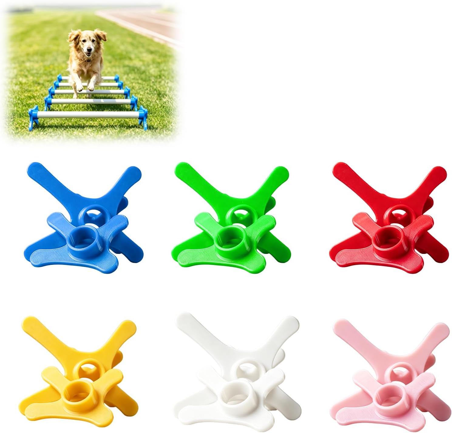 Adjustable Cavaletti Stands for Dog Agility Training