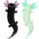 Tezituor Axolotl Stuffed Animal for Kids Body Pillow with 2 Colors, 48 inch
