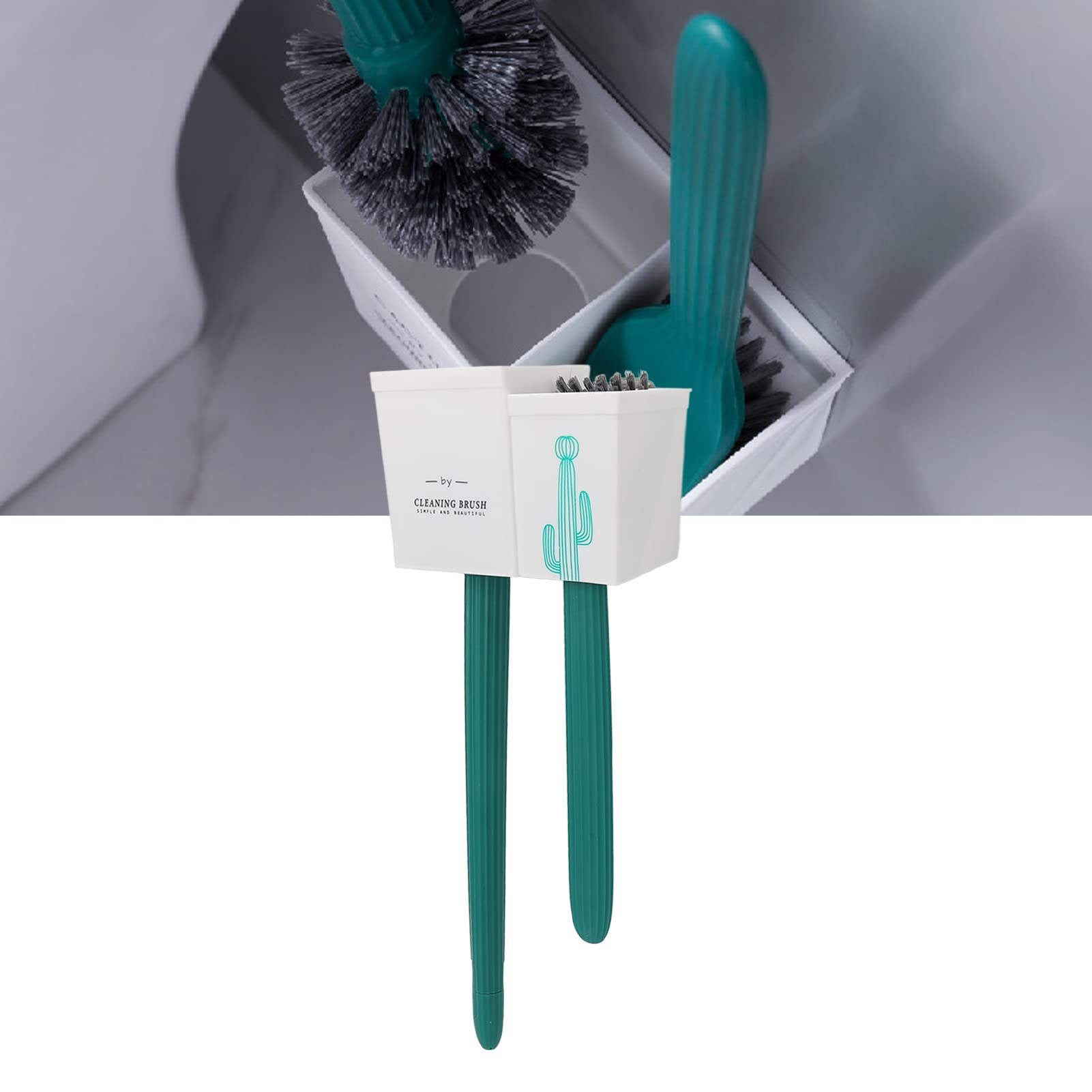 Kit de soporte de cepillo para inodoro, mango largo, juego de cepillo para inodoro, depurador de inodoro para limpieza profunda