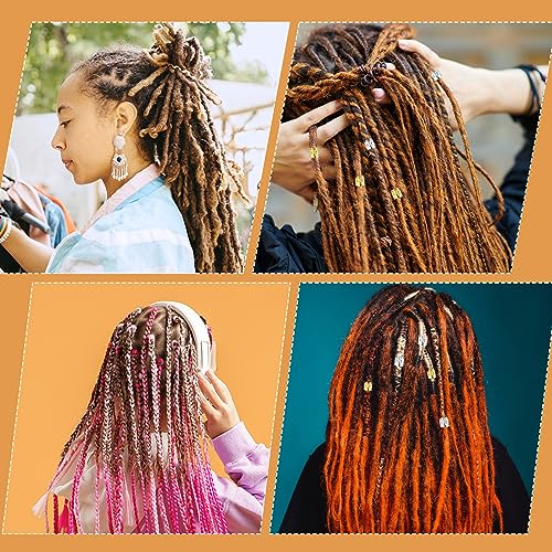 Ganchillos para rastas de tamaño completo, agujas con mango de bambú de 0.5 mm para tejer 7